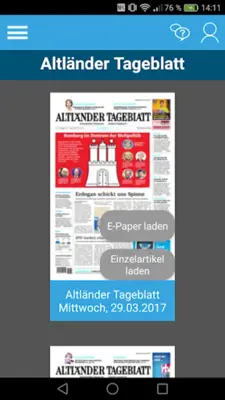 Tageblatt E-Paper android App screenshot 12