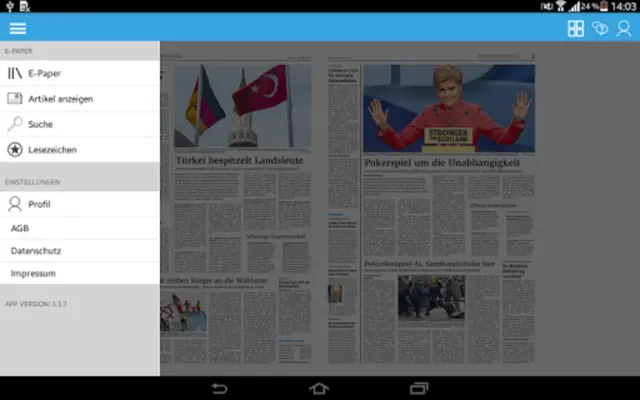 Tageblatt E-Paper android App screenshot 2